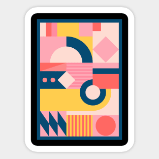 Colorful Geometric design Sticker